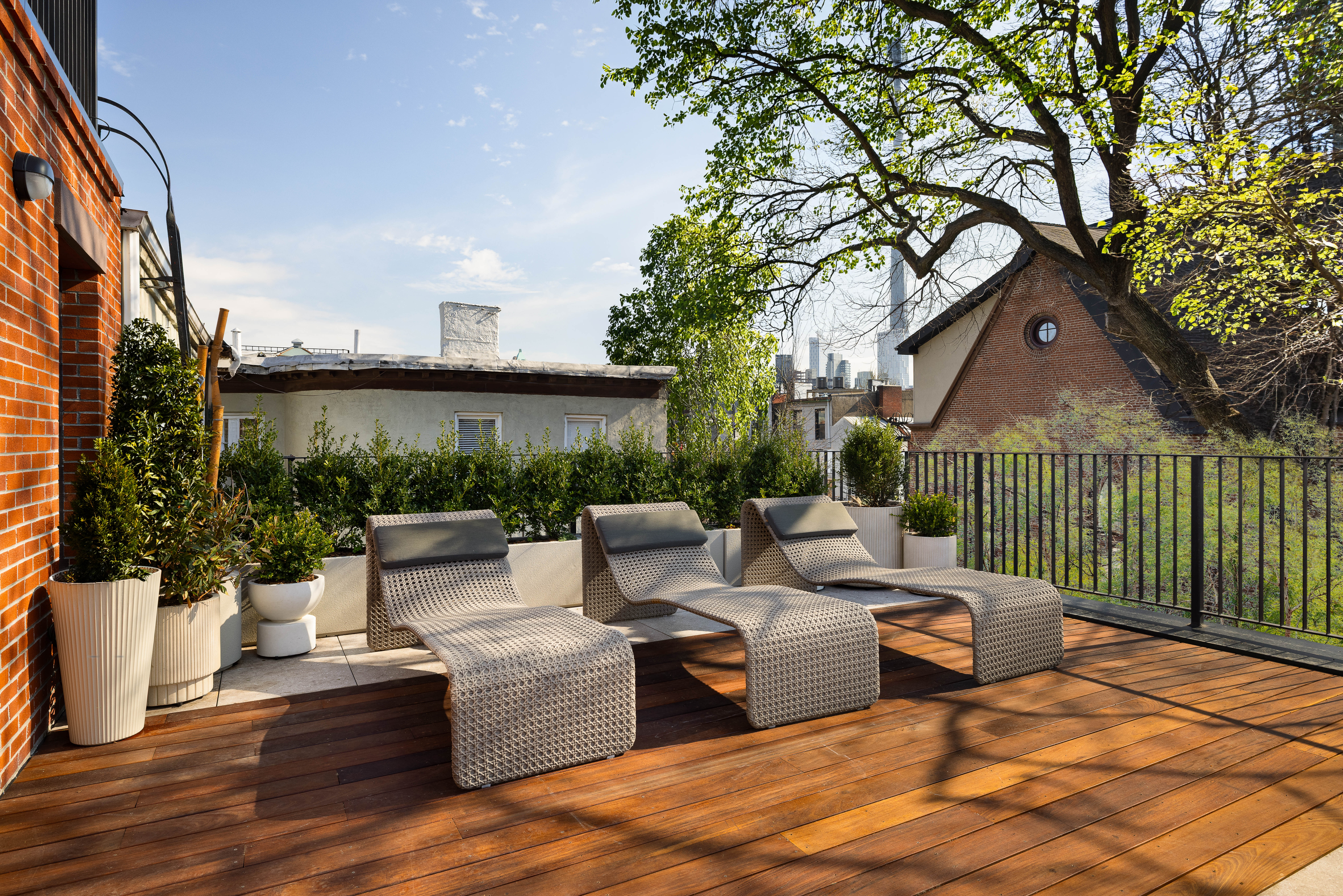 The property is awash with outdoor space.
