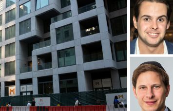 660 Lexington Avenue and Meridian Capital Group's Scott Miller (top) and Rael Gervis.