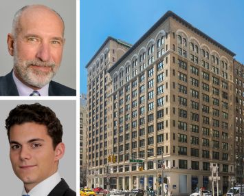 Colliers's Andrew Roos (top), Cushman & Wakefield's Jason Kroeger, and 470 Park Avenue South.