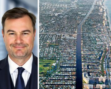 IPA Capital Markets's Bobby Werhane and an aerial view of Fort Lauderdale, Fla.