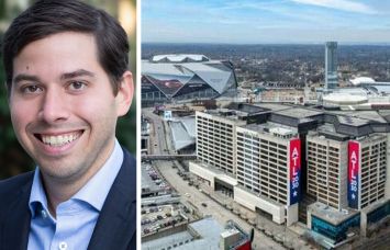 Jared Schlosser and The CTR building in Atlanta, GA.