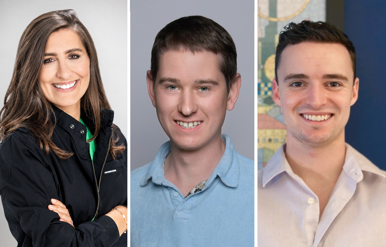 Caren Maio of 100, and Jason Scharff and Jack Mastrangelo of Cobblestone.