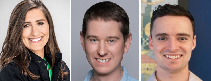 Caren Maio of 100, and Jason Scharff and Jack Mastrangelo of Cobblestone.