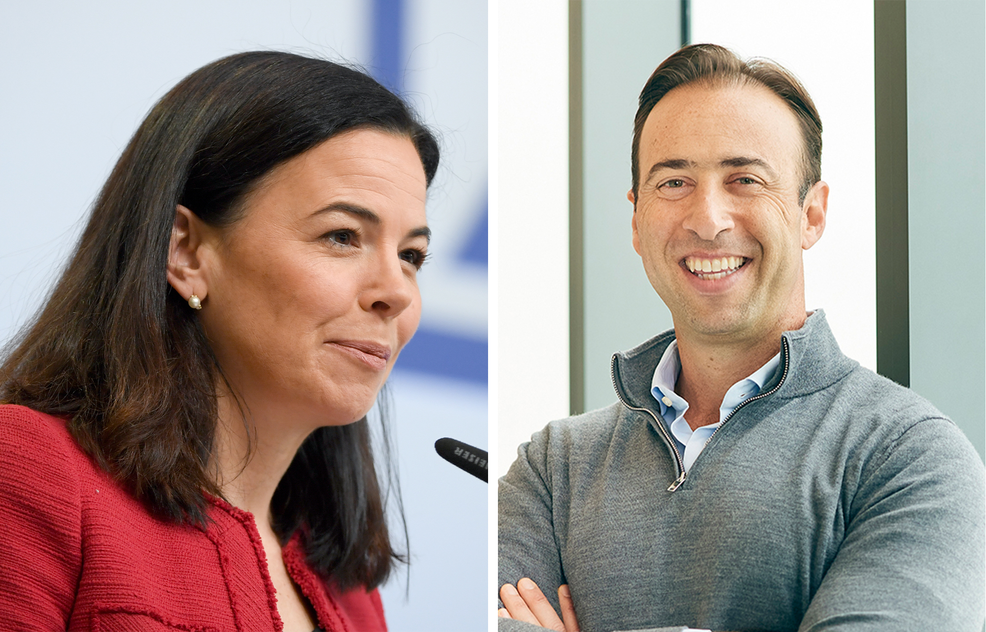 CEO and President of Santander US, Christiana Riley and Founder and Managing Principal of 13th Floor Investments Arnaud Karsenti.