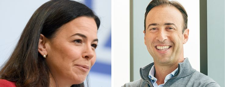 CEO and President of Santander US, Christiana Riley and Founder and Managing Principal of 13th Floor Investments Arnaud Karsenti.