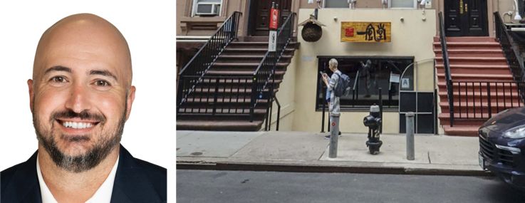 IPRG's Desi Avidane (top) and Ben Biberaj, and 321 West 51st Street.