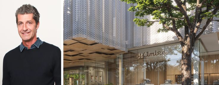 SA Hospitality Group's Gherardo Guarducci and a rendering MIRAI Design District in Miami.