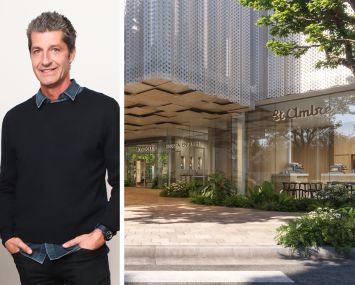 SA Hospitality Group's Gherardo Guarducci and a rendering MIRAI Design District in Miami.