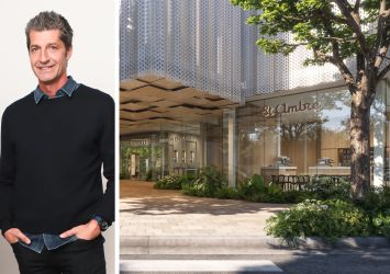 SA Hospitality Group's Gherardo Guarducci and a rendering MIRAI Design District in Miami.