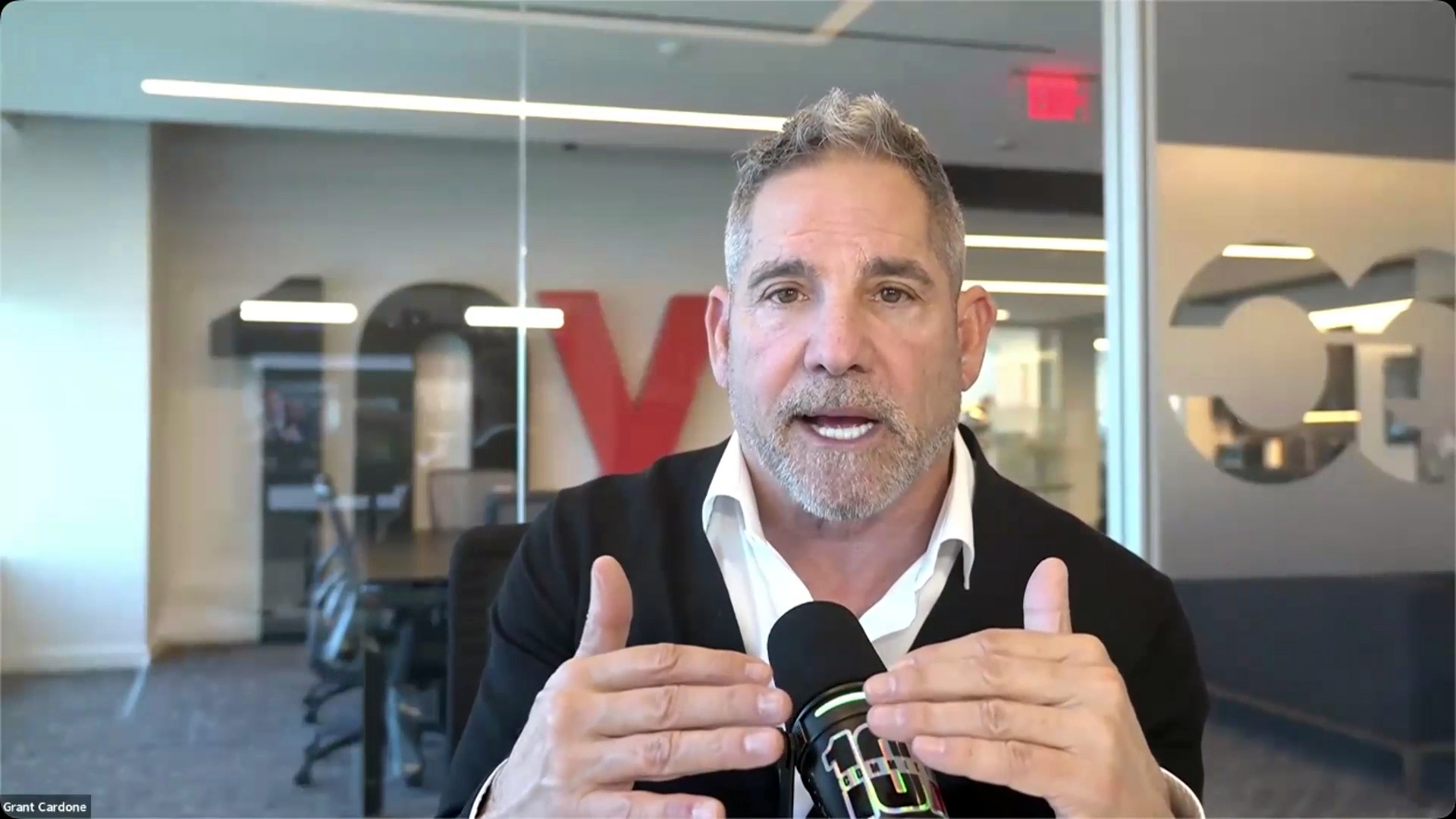 Grant Cardone speaks at the AI and Innovation virtual forum.