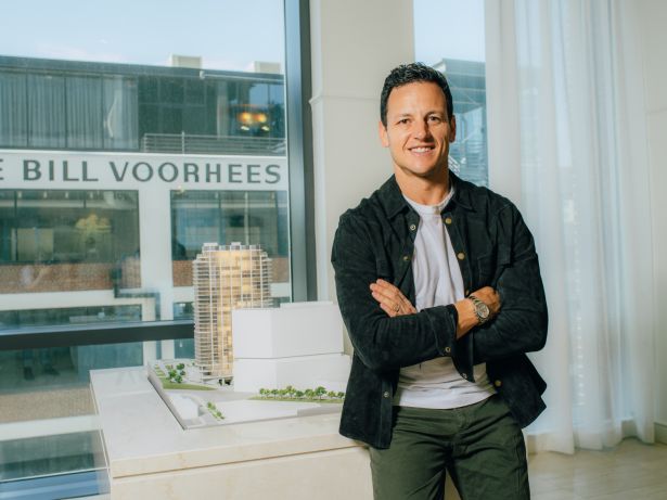 Ian Ross of SomeraRoad in the company's Nashville office, located in its Paseo South Gulch development.