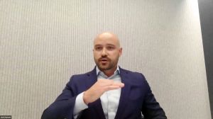 Jack Harnett speaks at the AI and Innovation virtual forum.