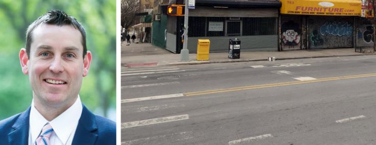 Rosewood Realty Group's Jonah Corney (top) and Mike Kerwin, and 761 East Tremont Avenue, the Bronx.