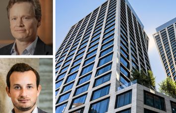 Access Real Estate's Jonah Sonnenborn (top), Witkoff Group's Alex Witkoff, and One High Line.