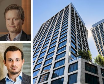 Access Real Estate's Jonah Sonnenborn (top), Witkoff Group's Alex Witkoff, and One High Line.