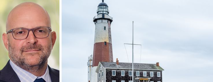 Knighthead Funding's Jonathan Daniel and Montauk Point Lighthouse, Montauk, N.Y.