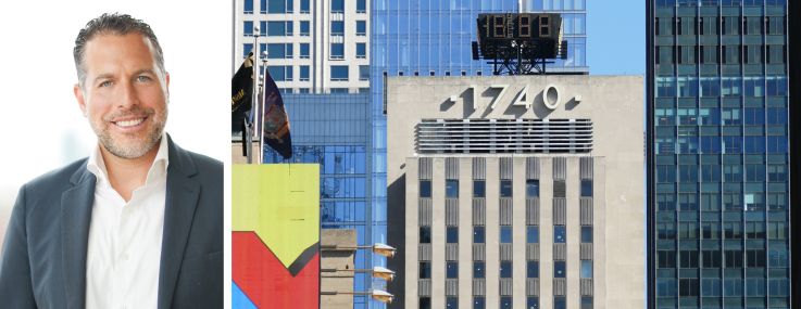 Madison Realty Capital's Josh Zegen and 1740 Broadway.