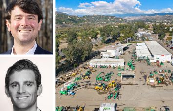 Cooper Horowitz's Justin Horowitz (top), Center Capital Partners's Jeremy Cohen, and 320 West Stanley Avenue, Ventura, Calif.