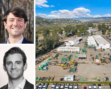 Cooper Horowitz's Justin Horowitz (top), Center Capital Partners's Jeremy Cohen, and 320 West Stanley Avenue, Ventura, Calif.
