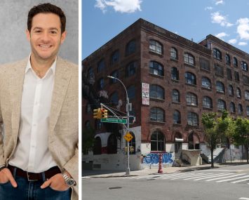 Charney Companies's Justin Pelsinger and 143 Roebling Street, Brooklyn.