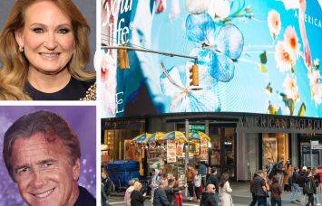Ulta Beauty President and CEO Kecia Steelman (top), Wharton Properties's Jeff Sutton, and 1551 Broadway.