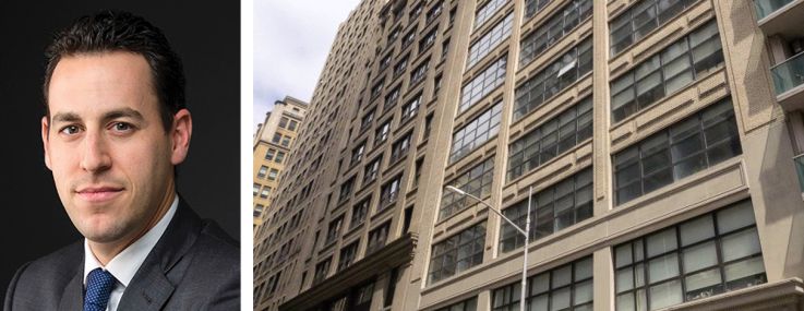 The Fiel Organization's Kyle Young (top) and Andrew Wiener, and 145 West 30th Street.