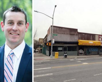 Rosewood Realty Group's Mike Kerwin and 761 East Tremont Avenue, the Bronx.