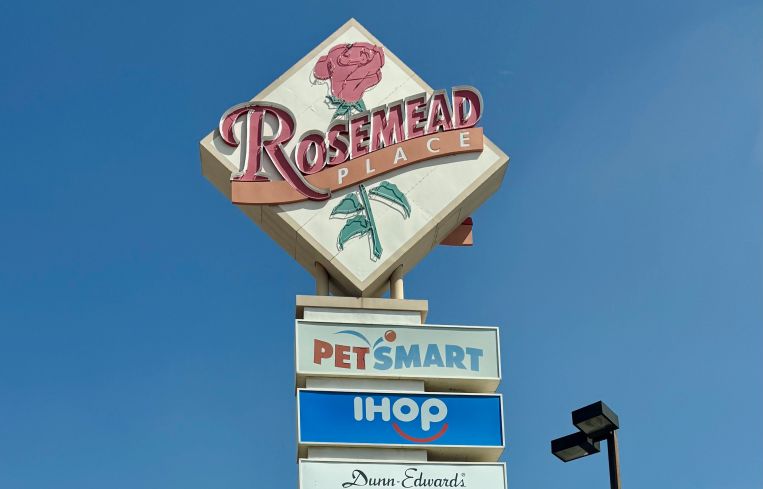 Rosemead Shopping Center Sign.