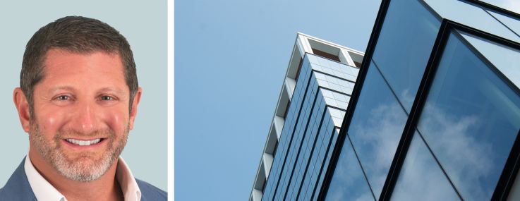 CBRE's Sam Seiler (top), JLL's Joseph Sipala and 2 Penn Plaza.