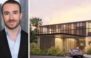 S3 Capital's Steven Jemal and a rendering of Visions Orlando Resort & Spa in Davenport, Fla.