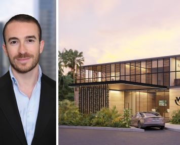 S3 Capital's Steven Jemal and a rendering of Visions Orlando Resort & Spa in Davenport, Fla.