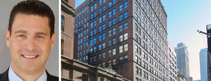 Olmstead Properties's Steve Marvin and 19 West 44th Street.