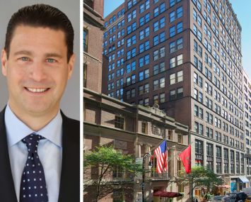 Olmstead Properties's Steve Marvin and 19 West 44th Street.