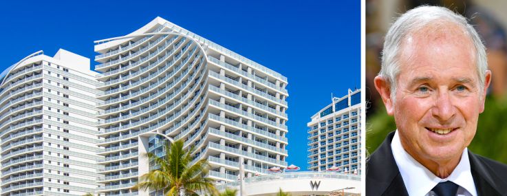 The W Fort Lauderdale and Blackstone's Stephen Schwarzman.