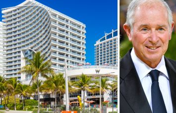 The W Fort Lauderdale and Blackstone's Stephen Schwarzman.