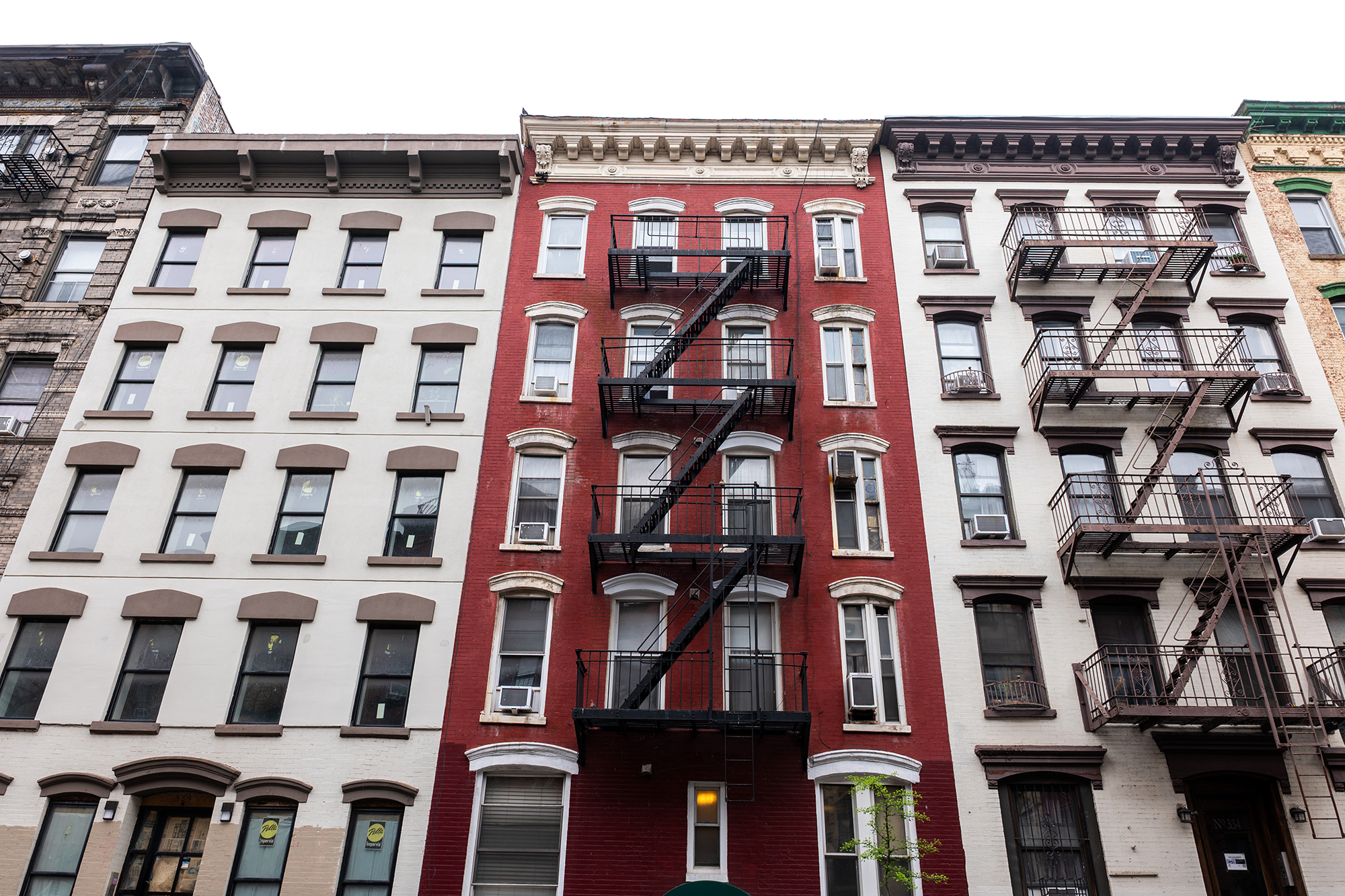 Apartment buildings in the East Village neighborhood.