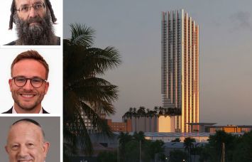 Simon Dushinsky (top), Allen Weinstein (center), and Daryl Hagler (bottom), pictured with 101 Southeast Seventh Street in Fla.