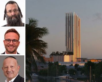 Simon Dushinsky (top), Allen Weinstein (center), and Daryl Hagler (bottom), pictured with 101 Southeast Seventh Street in Fla.