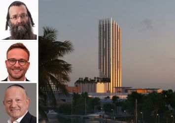 Simon Dushinsky (top), Allen Weinstein (center), and Daryl Hagler (bottom), pictured with 101 Southeast Seventh Street in Fla.
