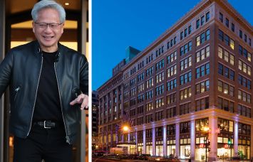 Nvidia CEO Jensen Huang and 1025 F Street in Washington D.C.