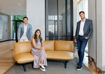 Ben (from left), Nicole and Matthew Picket of Gotham Organization at 55 Suffolk Street, one of the company's residential projects.