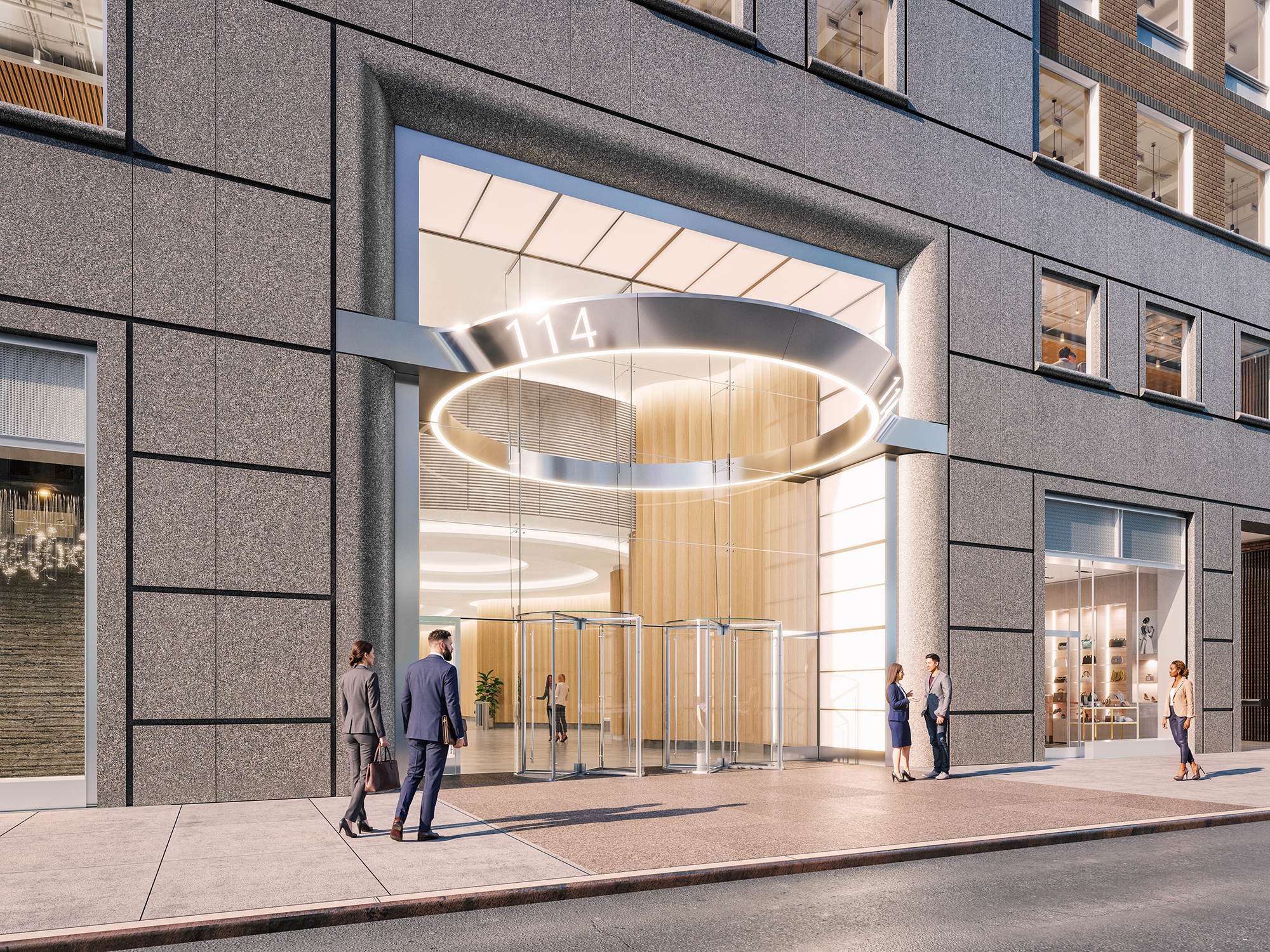 114 West 47 - angled street view