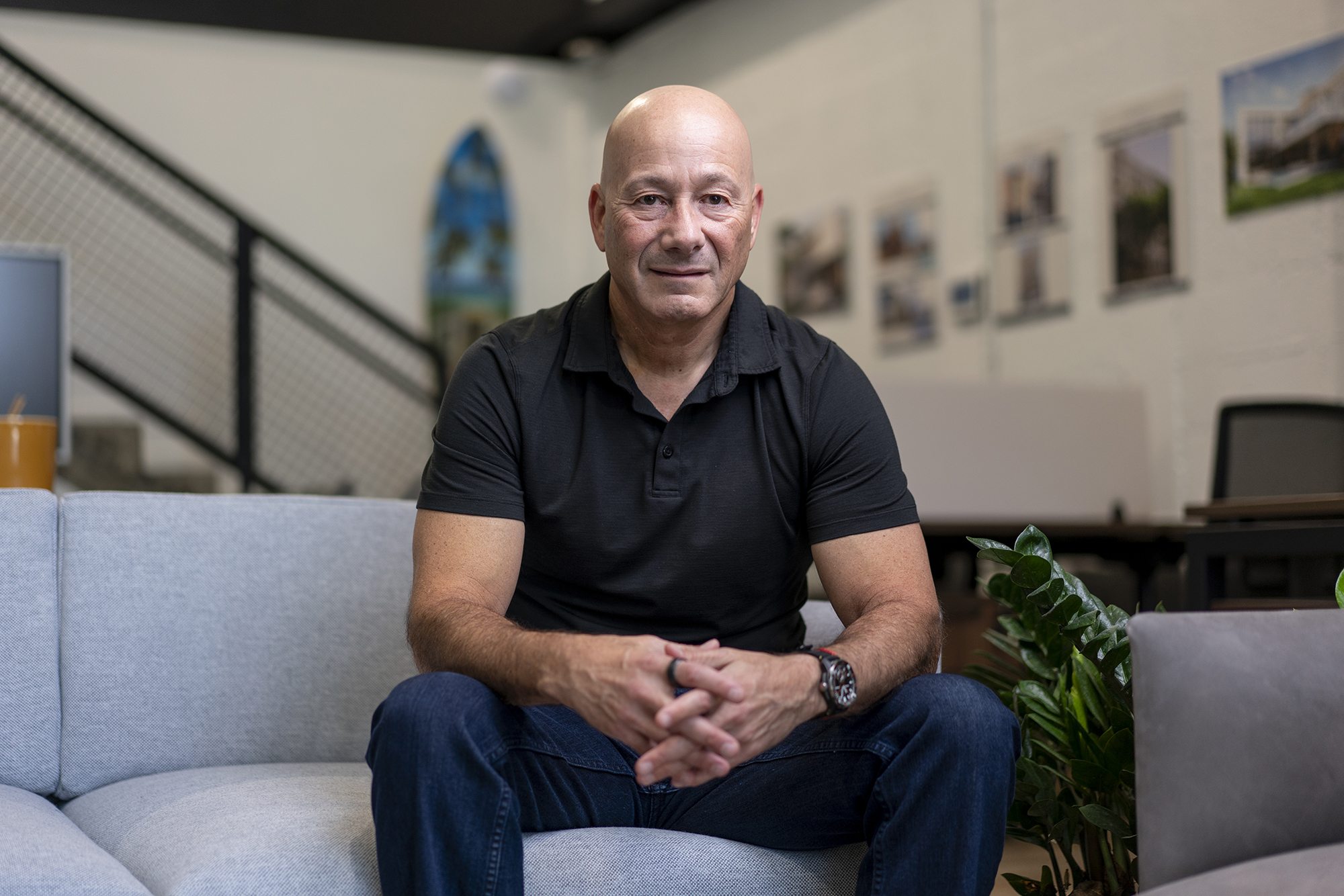 Danny Fishman of GAIA Real Estate at the company's Miami, Florida, office.