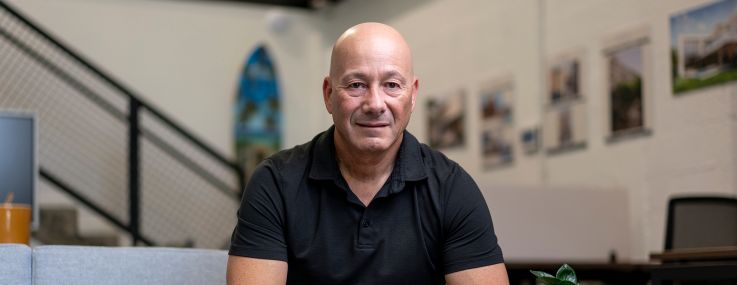 Danny Fishman of GAIA Real Estate at the company's Miami, Florida, office.