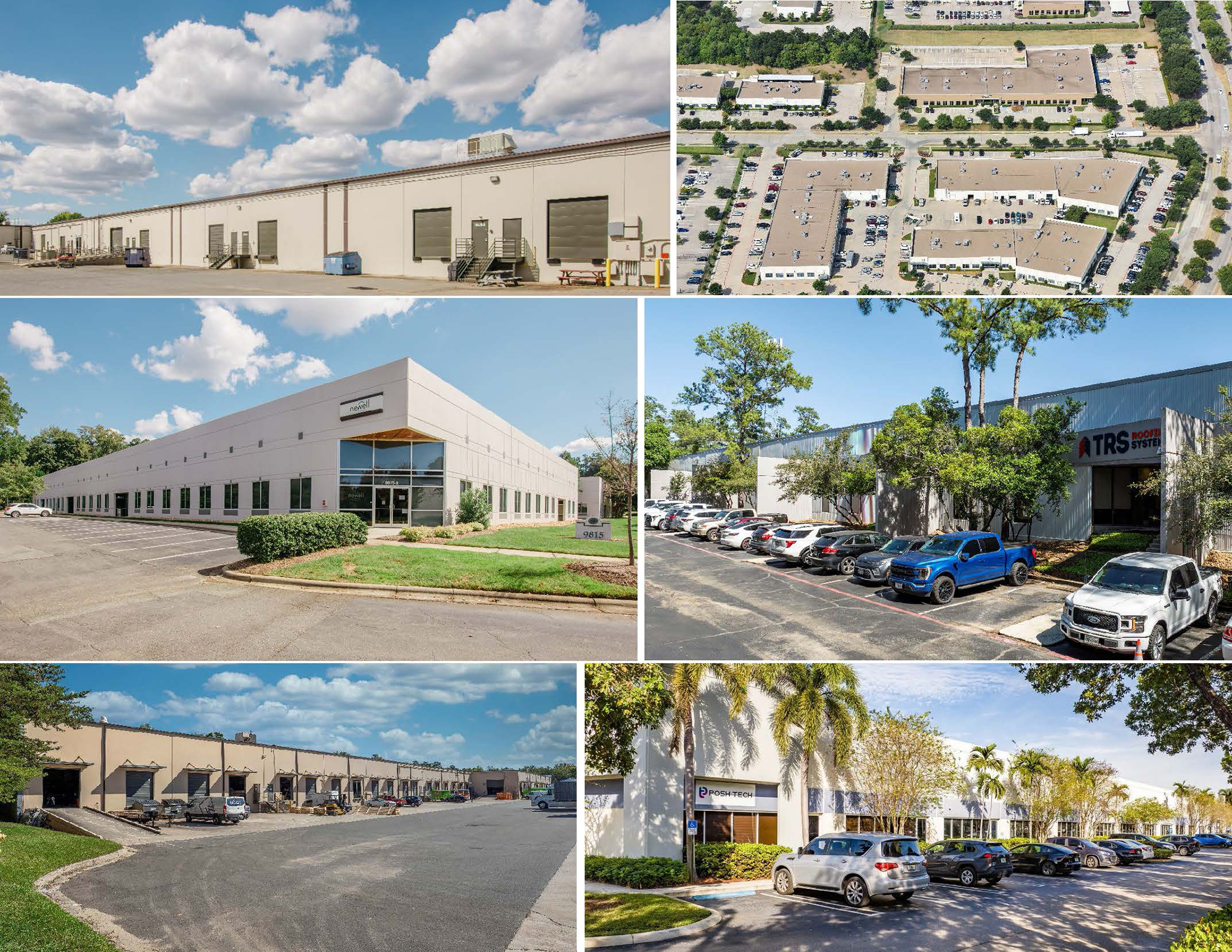 A collage of industrial properties.