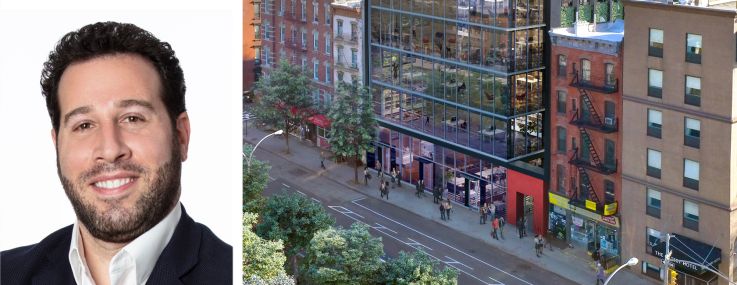 Current Real Estate Advisors' Adam Henick (top) and Rob Kluge, and a rendering of 141 East Houston Street.