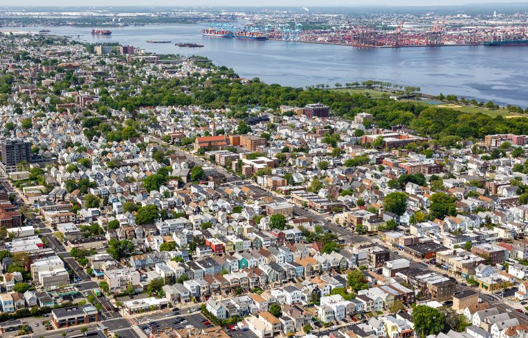 Bayonne, N.J., and Newark Bay.