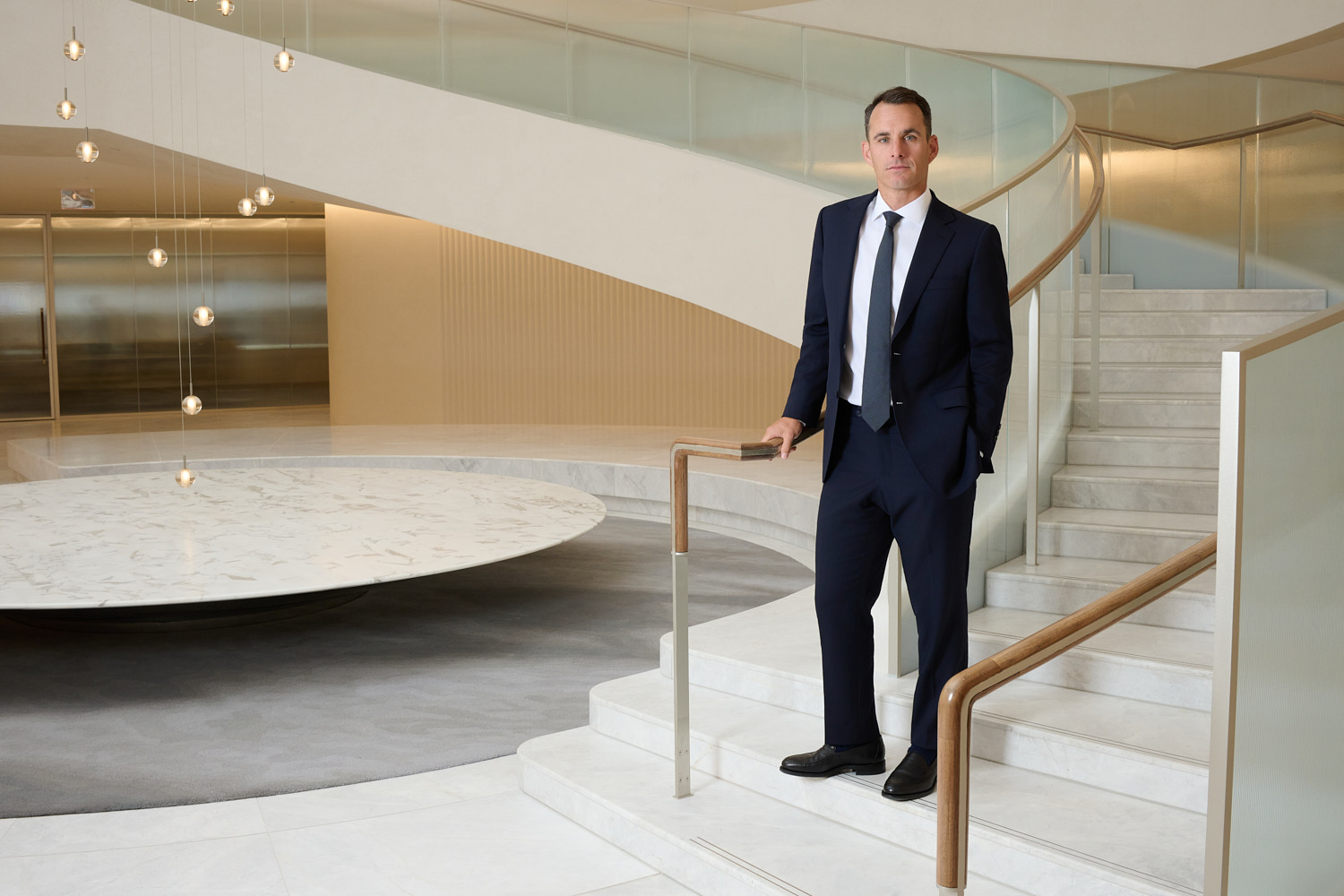Brookfield's Ben Brown, photographed at Brookfield Place.