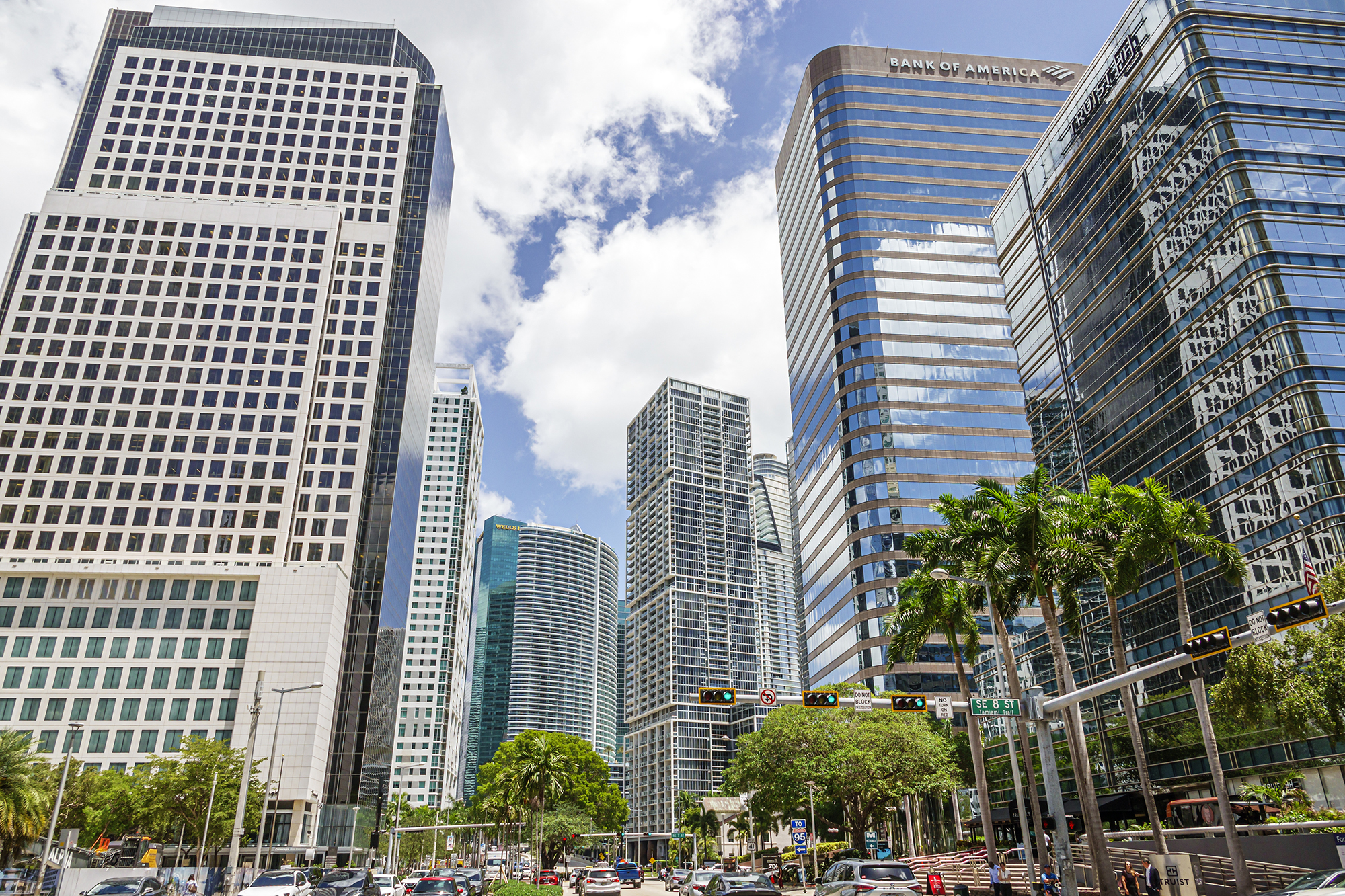 Offices buildings in the Brickell neighborhood of Miami.