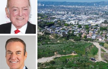 Stanley Black (top) and Bob Faith (bottom), pictured with an aerial view of Culver City.